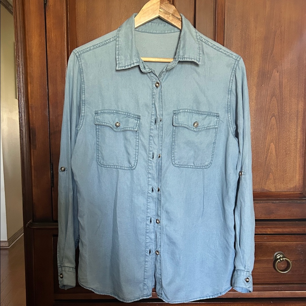 Light Blue Button-Up Shirt